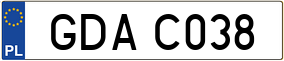 Trailer License Plate